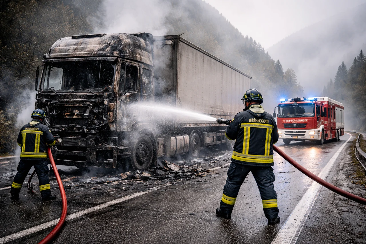 Lomazzo: Fiamme su A9 e Provinciale, due veicoli distrutti